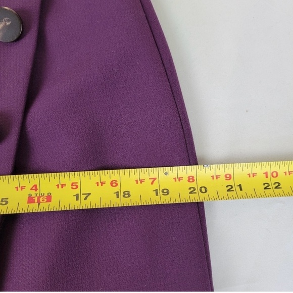 Ann Taylor Purple Pencil Skirt Size 8 - Picture 5 of 6